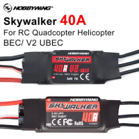 Hobbywing Brushless ESC 40A/40A V2 2-4S Skywalker Speed Controller Drone ESC With BEC/UBEC For RC Quadcopter Helicopter