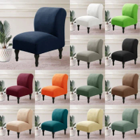 Modern Accent Chair Covers Polar fleece Armless Chair Cover Hotel Seat Sofa Slipcover Stretch Home Couch Furniture Protector