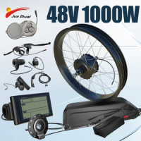 Ebike Fat Conversion Kit Rear Rotate Wheel 48V 1000W Electric Motor Hub For-Electric Bicycle Conversion Kit 20-26inch 170 190mm