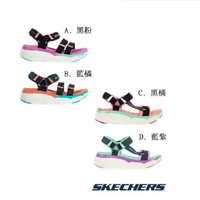 【SKECHERS】女 健走系列厚底避震緩衝涼鞋 MAX CUSHIONING SANDAL(多款)