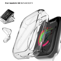 เคส TPU อ่อนสำหรับ Apple Watch SE 1 2 3 4 5 6 ขนาด 38mm 44mm 42mm 40mm