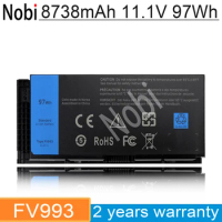 Nobi 11.1V 97Wh FV993 Laptop Battery For DELL Precision M4600 M4700 M4800 M6600 M6700 M6800 FJJ4W T3NT1 PG6RC N71FM R7PND OTN1K5