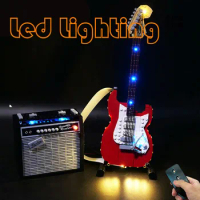Lighting Set For 21329 Fender Stratocaster Musical Instrument Ideas Not Include Building Block (Only Led Light Kit)