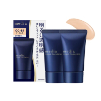 【media 媚點】勻透柔光粉底液25g SPF18(2入組 新品上市!)