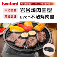 【Iwatani 岩谷】日本燒肉不沾烤肉盤-27cm-小-圓型(CB-A-YPS)