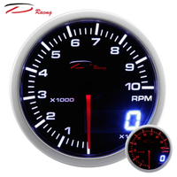 【D Racing三環錶/改裝錶】60mm轉速錶 TACHOMETER。Dual View 指針+數字雙顯示系列。錶頭無設定功能。