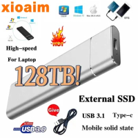 For Xiaomi Portable SSD 128TB 1TB 2TB High-speed Original SSD Mass Storage USB 3.0 External Hard Drive for Computer Laptops