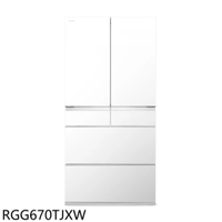 結帳97折★日立家電【RGG670TJXW】662公升六門變頻RGG670TJ同款XW琉璃白冰箱(含標準安裝)