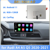 ShunSihao Android decoding box vehicle GPS navi for A4 A5 Q5 2020-2021 multimedia video interface box wireless carplay 128G
