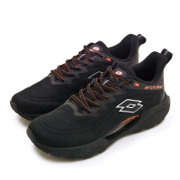 【LOTTO】男 專業輕量緩衝抗震慢跑鞋 ARCH弓跑鞋系列(黑橘 8361)