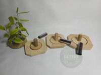 cetakan donat / cetakan donat kayu + pelubang stainless 6 cm