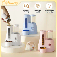 Penghidup Makanan Hamster 3 dalam 1, Pinggan Makanan, Piring Air, Dispenser, Mangkuk Makanan Haiwan