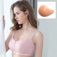 Mastectomy Bra Pocket Bra Sports Bra 95C for Silicone Breast Prosthesis Fake Breast Cancer Women Artificial Boobs