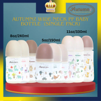 Autumnz PP Wide Neck Feeding Bottle SINGLE 5oz 8oz 11oz Botol Susu