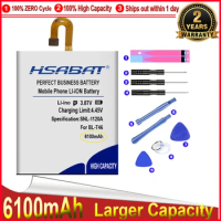 HSABAT 0 Cycle 6100mAh BL-T46 Battery for LG V60 V60 ThinQ LMV600VM YHINQ 5 High Quality Mobile Phone Replacement Accumulator