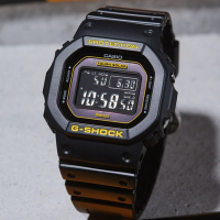 CASIO 卡西歐 G-SHOCK 黑黃配色系列 方形電子手錶 新春送禮 GW-B5600CY-1