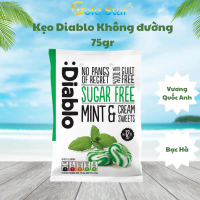 Kẹo DIABLO Không Đường Bạc Hà Kem 75g