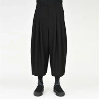 Men's Casual Pants Wide Leg Pants Skirt Pants 2021 New Japanese Dark Loose Harlan Pants Octuple Samurai Pants