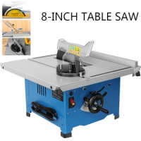 Small Multifunctional Household Woodworking Table Saw 8 Inches Oblique Cutting Circular Saw 45 Degree Cutting Machine Table saw