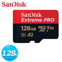 【最高22%回饋 5000點】SanDisk Extreme Pro microSDXC UHS-I 128GB 記憶卡