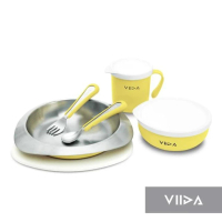【VIIDA】SOUFFL☆ 304L抗菌不鏽鋼餐具組(實用性與質感兼具的兒童餐具)