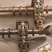 Curtain Rod Bracket Roman Carve Hotel Baroque Wall Support Carriage bar Accessories for Windows Curtains Rods Stick Holder