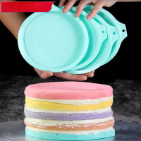 4/6/8 Inch Round Silicone Layer Cake Mould Silicone Mousse Cake Mold Layered Cake Round Shape Mold Cake Baking Tool Kitchen Tool