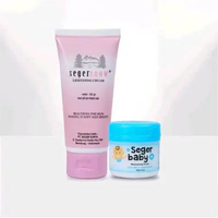 [Paket isi 2] Seger Snow Paket Anak & Dewasa - Lightening Cream 60gr + Baby Moisturizer Cream 35gr L