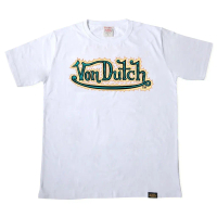 Kaos Tshirt Von Dutch Tshirt White vondutch american style Bahan Kain Katun Combed 24s Premium Denga