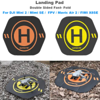Drone Landing Pad 55cm Fast-Fold Double-Sided PU Leather Waterproof for DJI MINI 2/3 DJI FPV/Mini SE/Air 2S/Mavic 2/FIMI X8SE