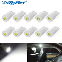 10Pcs T10 LED W5W 168 194 LED Bulb Ceramic Car Dome Reading Lamp License Plate Light Clearance 6000K White 12V Auto