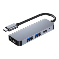 【YUNMI】四合一 type-C HUB集線器(4K typeC/USB2.0/USB3.0/PD/HDMI)