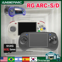 ANBERNIC RG ARC-D ARC-S Handheld Game Console Six Button Design 4" IPS Android Linux System Retro Video Players Child's Gift PSP
