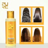 PURC 12% Banana Flavor Keratin Treatment Straightening Hair Repair Damage Frizzy Hair Brazilian Keratin Treatment 100ml