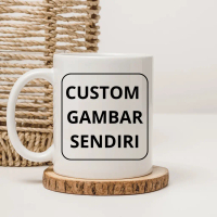 Mug Custom Gelas Custom Gelas Mug Custom Bisa Desain sendiri -ย Souvenir Kitchenware Keramik
