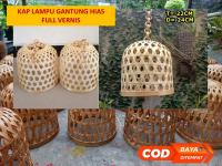 Kap Lampu Gantung Aesthetic Dekorasi / Lampion Hias Outdoor Dari Bambu