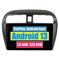 RoverOne Android 13 CarPlay Car Radio for Mitsubishi Mirage 6 2012 - 2018 Multimedia GPS Navigation Intelligent Systems