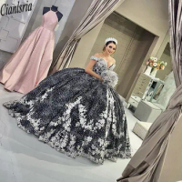 Mexican Quinceanera Dress with Lace Applique Vestidos XV Años Sweet 16 Dress Bow robe de soirée