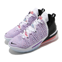 Nike 籃球鞋 LeBron XVIII EP 運動 男鞋 氣墊 避震 包覆 LBJ 明星款 球鞋 紫 白 CQ9284900
