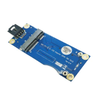 Wireless Mini PCI-E PCI Express to USB Riser SIM Card Slot 9Pin USB Cable WWAN LTE Module Adapter Converter Card PC Components