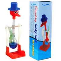 Creative Non-Stop Liquid Drinking Glass Lucky Bird Funny Duck Bobbing Magic  Prank Toy Drink Water Desk Toy Perpetual Motion