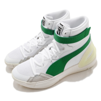 Puma 籃球鞋 Sky Modern 運動 男鞋 高筒 緩震 魔鬼氈 球鞋穿搭 白 綠 19404202