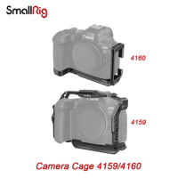 SmallRig Camera Cage for Canon EOS R6 Mark II ,L-Bracket for Canon EOS R6 Mark II/ R5/R5C/R6 L-Shape Mount Plate Quick-release
