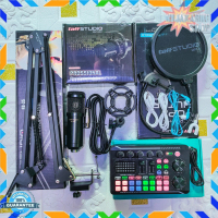 PAKET LIVE STREAMING SOUNDCARD F998 V8PLUS SERIES + MIC BM 800 sound card pcie suara surround 5.1 La