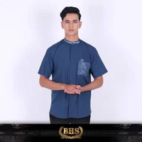 Baju Koko BHS Cosmo Hassan Navy M