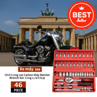 【Giá siêu thấp!】46 Bộ dụng cụ sửa chữa ô tô Ratchet Wrench Sleeve Hộp công cụ sửa chữa ô tô Bộ dụng 