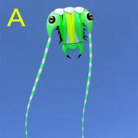 free shipping new trilobites kite nylon kite leash outdoor toys flying inflatable octopus kites for adults tadpoles centipede