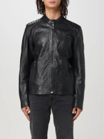 Mens Leather Jacket in Black