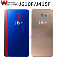 NEW For SAMSUNG Galaxy J4+ Back Battery Cover J4 Plus J4 Plus Door Rear Glass Housing Case 6.0" For SAMSUNG J6+ Battery Cover