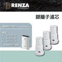 【RENZA】適用Sharp 夏普 替換 FZ-AG70T FZ-AG01K1 加濕空氣清淨機(銀離子濾芯 濾網 3入組)